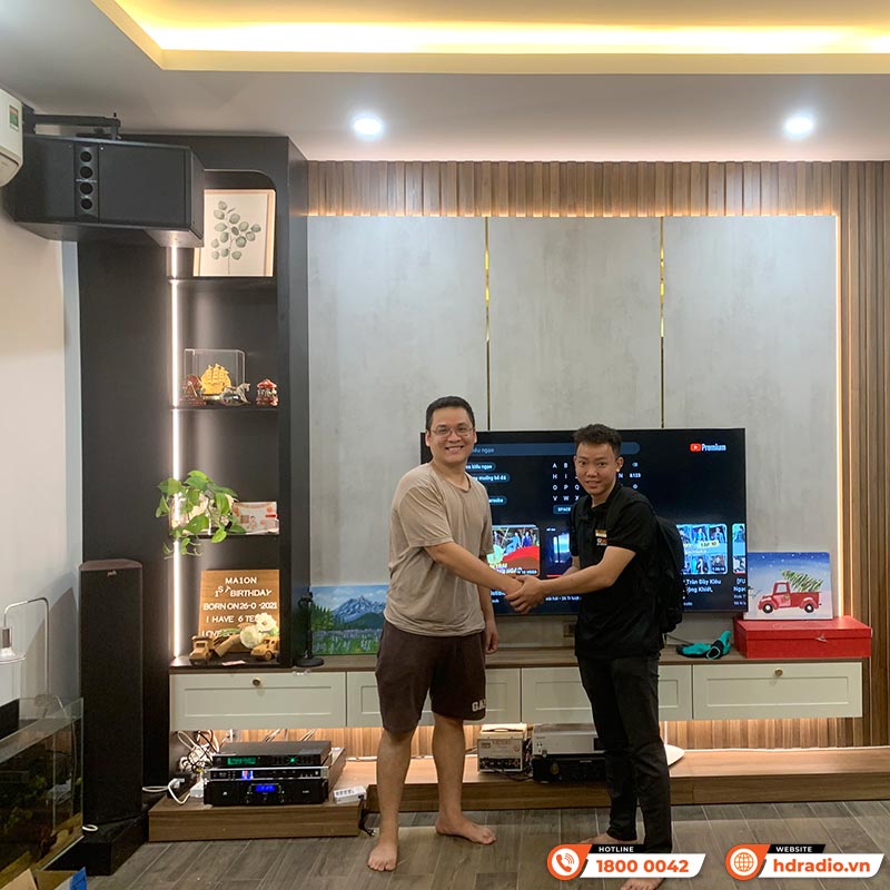 Dàn Karaoke Wharfedale HK37 (Wharfedale 5190, Công suất, DK1000, Micro Không dây)-5