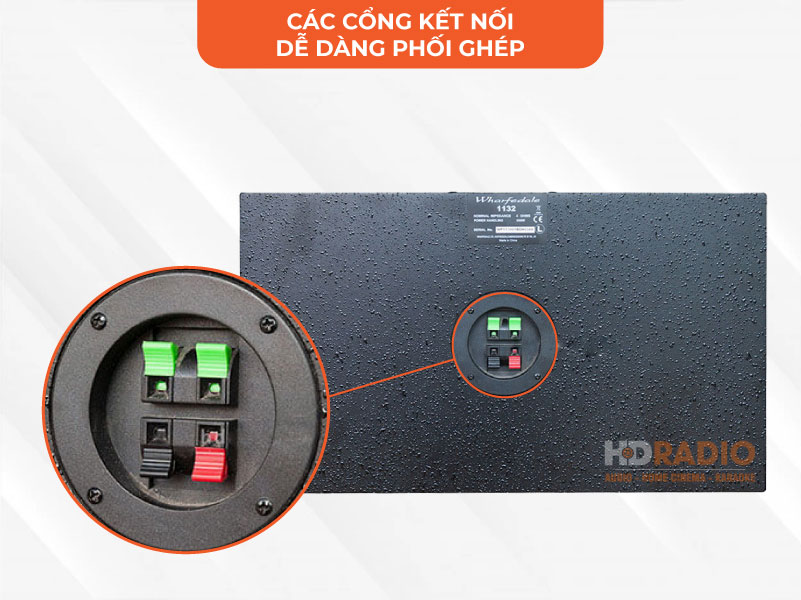 Loa wharfedale 1132 kết nối dễ dàng