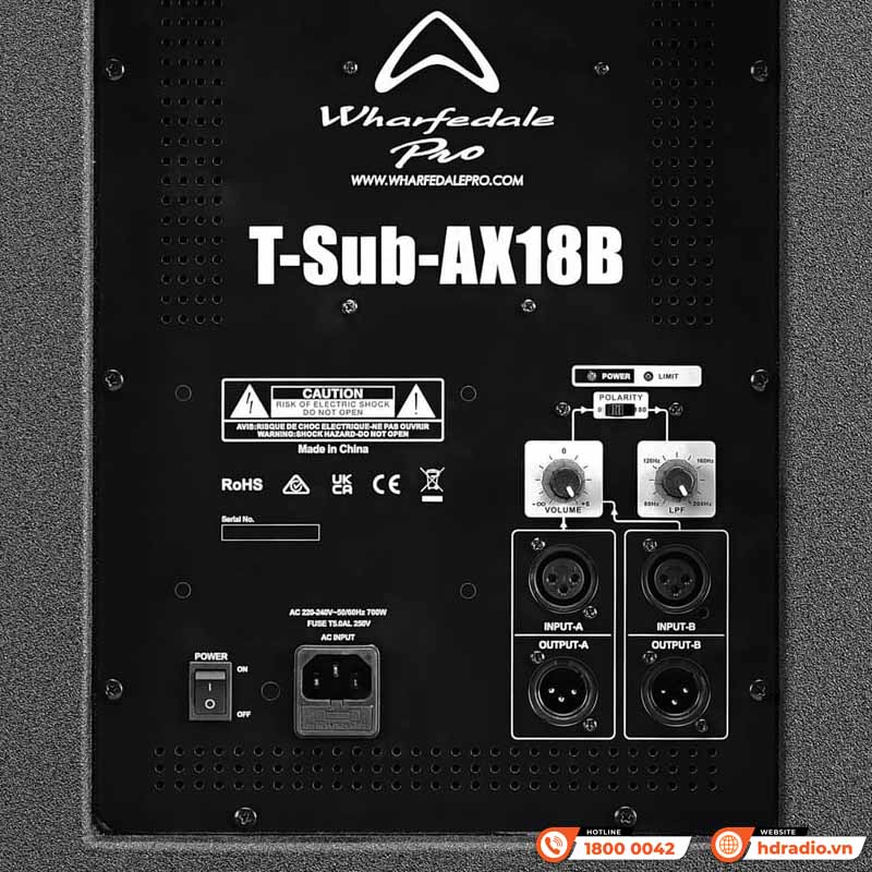 Loa Sub Wharfedale T-Sub AX18B