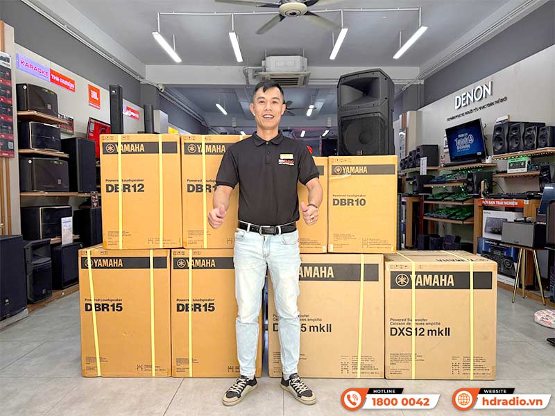 Loa sub Yamaha DXS12MKII, Bass 30cm, Mạch công suất Class-D 800W-4