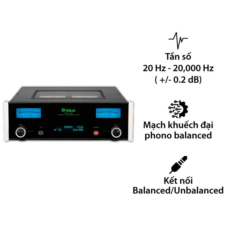 Phono preamply McIntosh MP1100, RCA, XLR