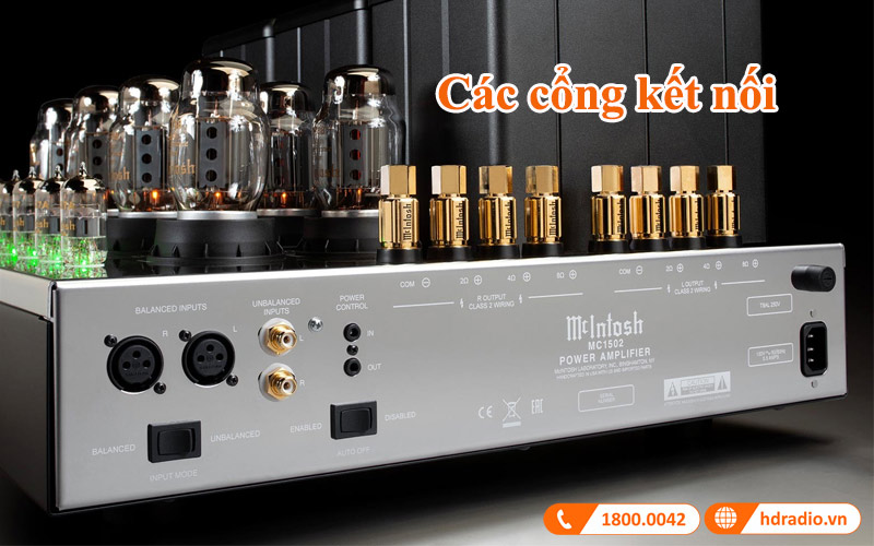 cong ket noi amply den mcintosh mc1502