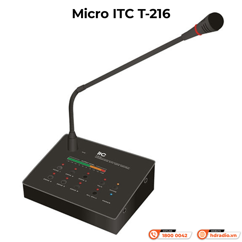 Micro chọn vùng từ xa 6 vùng ITC T-216