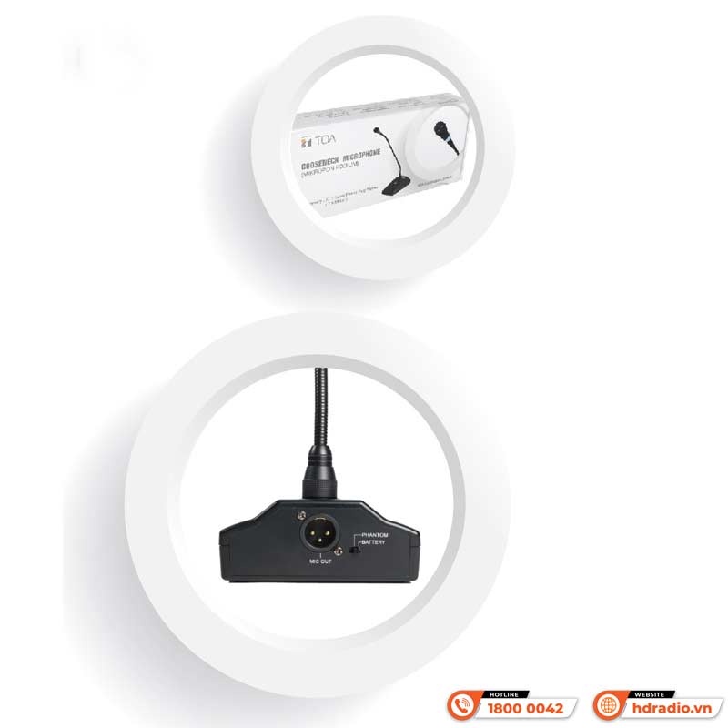 Kết nối và điều khiển Micro Cổ Ngỗng TOA EM380AS