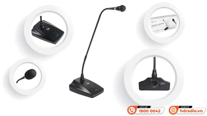 Ứng dụng Micro Cổ Ngỗng TOA EM380AS