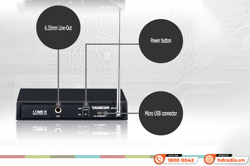 Micro cổ ngỗng Takstar MS-208W