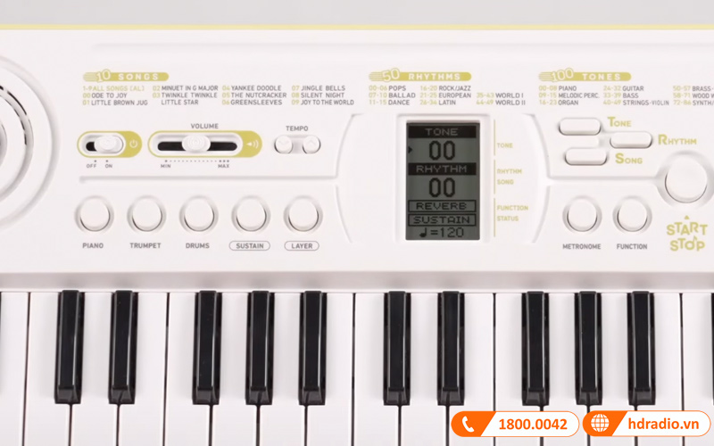 Đàn Organ Casio SA-80, organ mini 44 phím-10