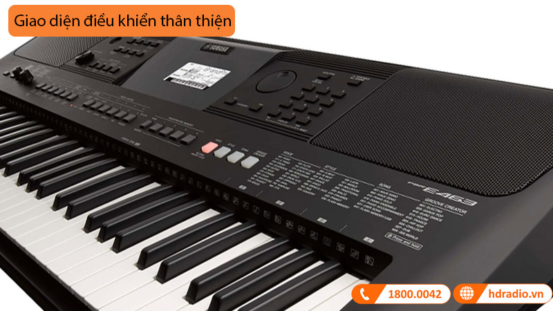 Bảng điều khiển Đàn Organ Yamaha PSR E463