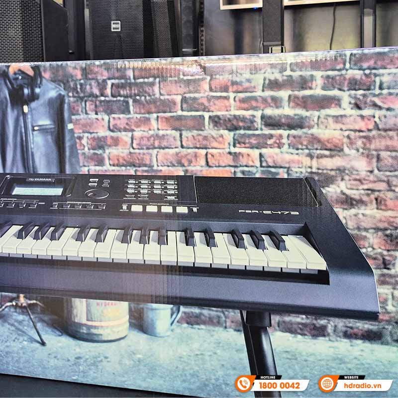 Đàn Organ Yamaha PSR E473, 61 phím, 820 âm sắc, 64 âm Polyphony, AWM Stereo-7