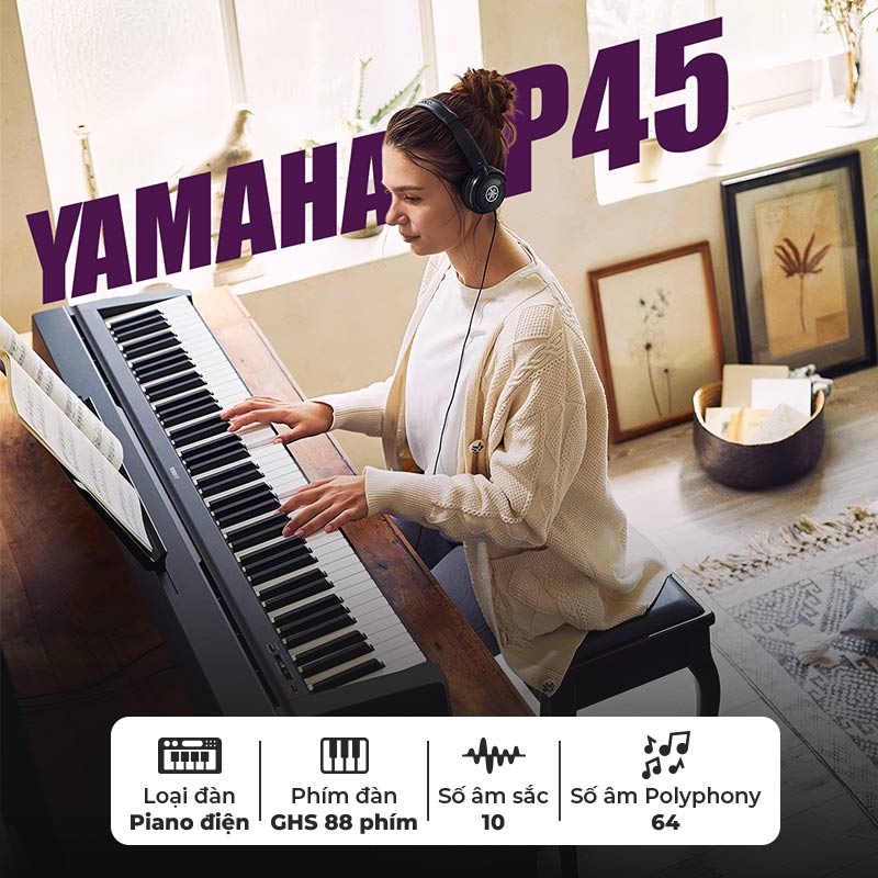 Đàn Piano Điện Yamaha P45