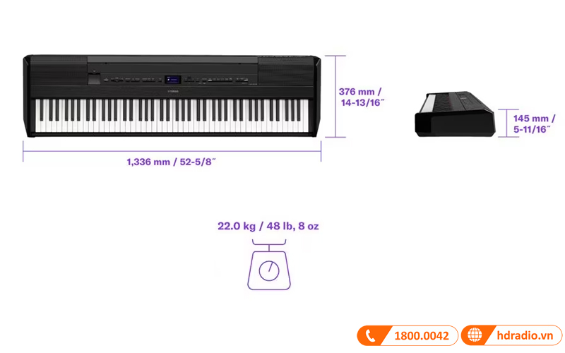 Đàn Piano Yamaha P-525