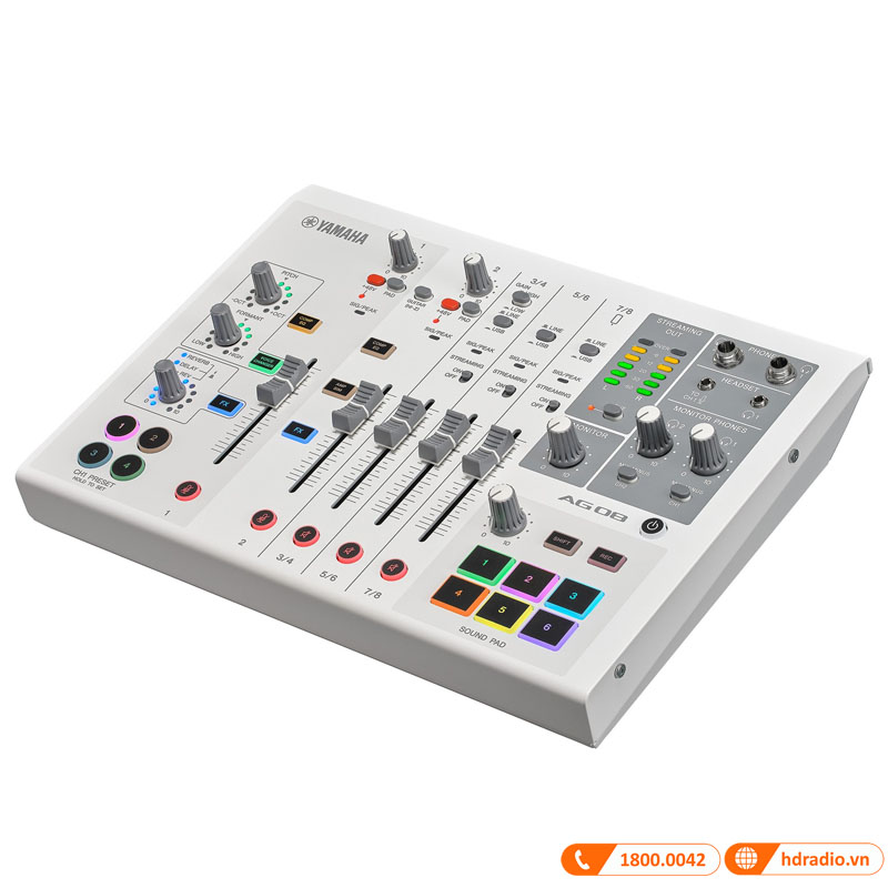 Bàn mixer Yamaha AG08, mixer thu âm, livestream-2