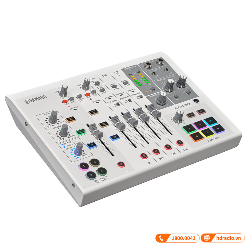 Bàn mixer Yamaha AG08, mixer thu âm, livestream-3