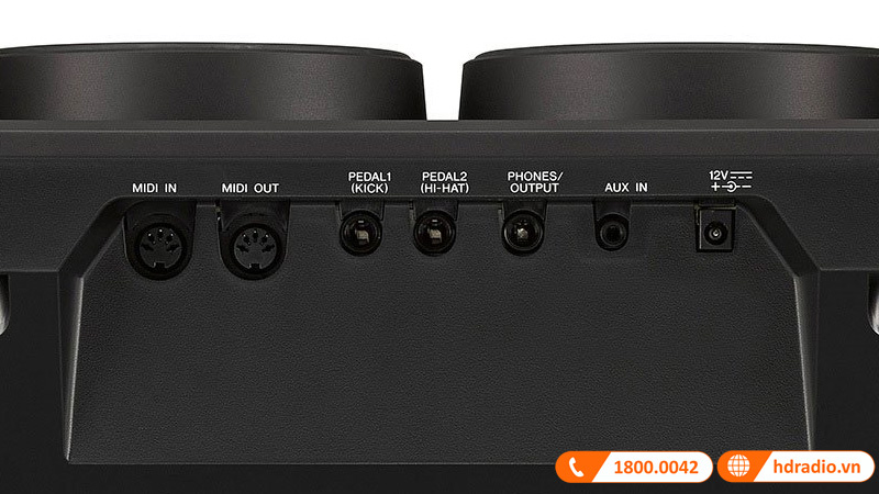 Trống Điện Tử Yamaha DD-75, 8 mặt trống, 570 âm sắc, 2 bàn đạp pedal, Reverb và Master EQ, AUX IN-3