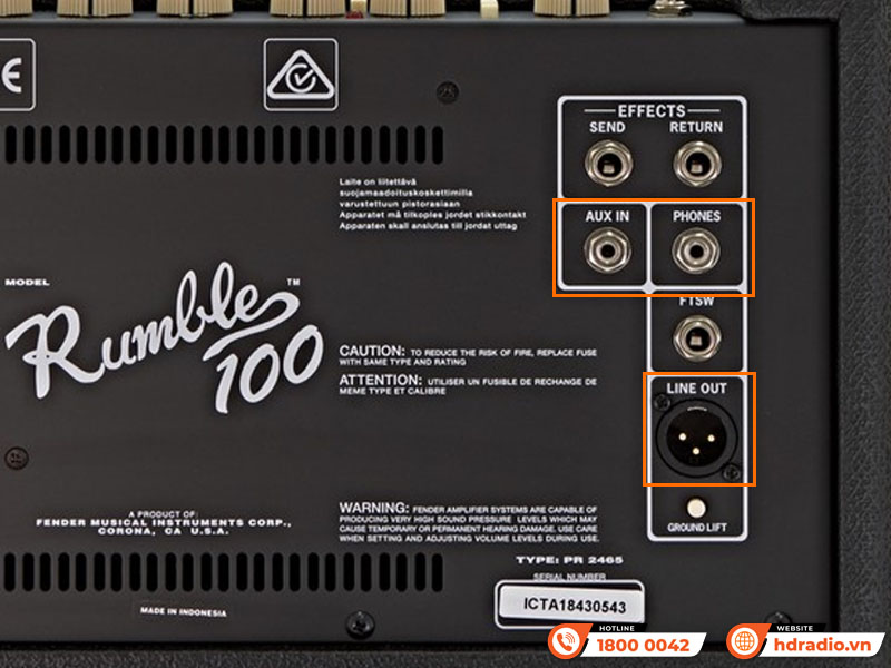 Amply Fender Rumble 100