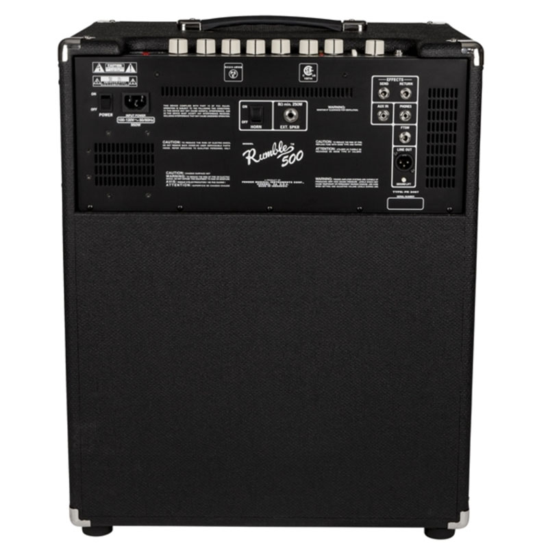 Amply Fender Rumble 500, 1 Kênh, Bass 25cm x 2, 500W, XLR, AUX, Phones Out-2