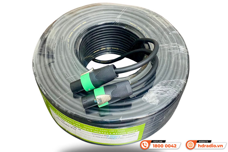 Dây loa Kiwi C2x1 bằng đồng cuộn 100m