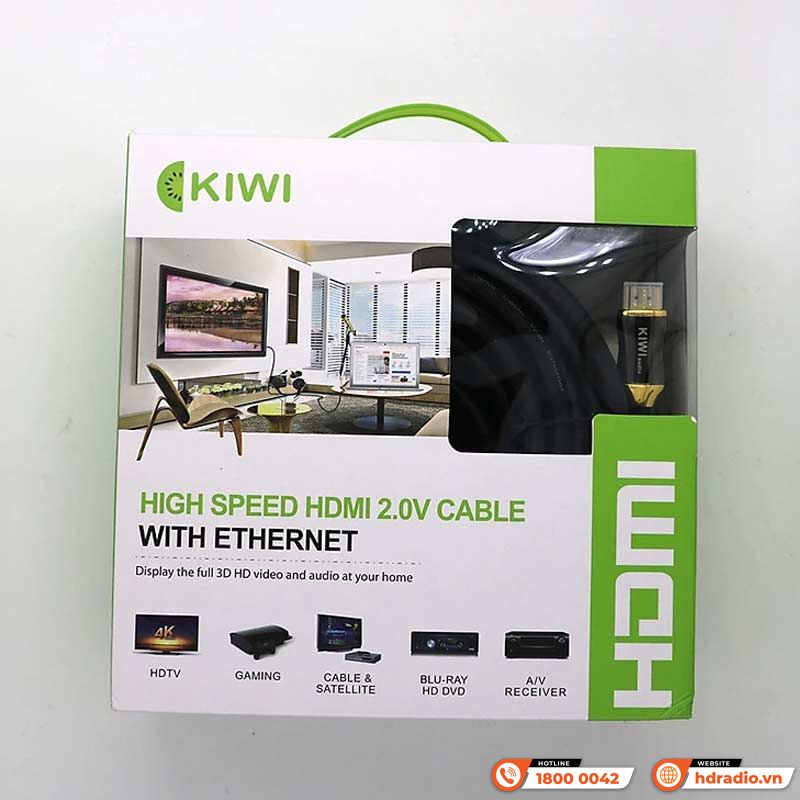 Dây HDMI Kiwi 2.0 KW-HD4/5M, 10M, 15M, 20M, 30M, 50M