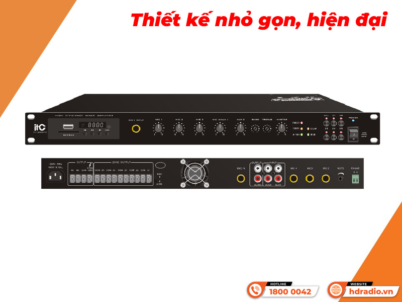 Thiết kế Amply 5 vùng ITC TI-120DTB