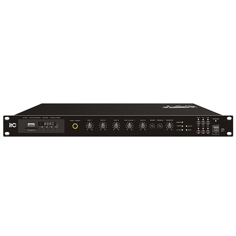 Amply 5 vùng ITC TI-240DTB, 240W, Bluetooth, MP3, Bluetooth