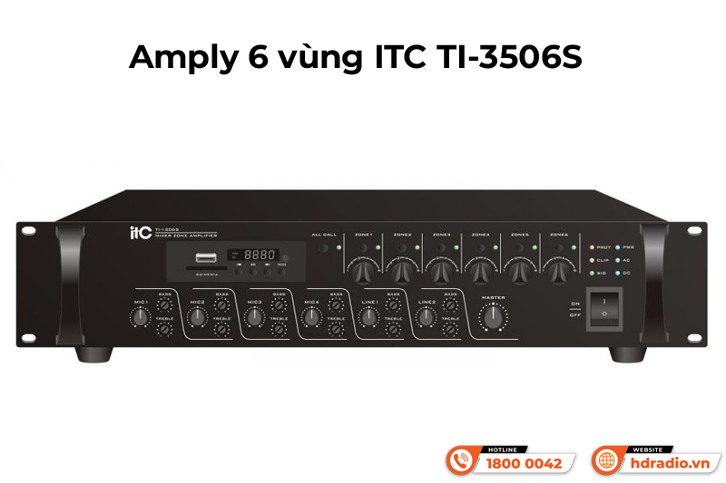 Amply 6 vùng ITC TI-3506S