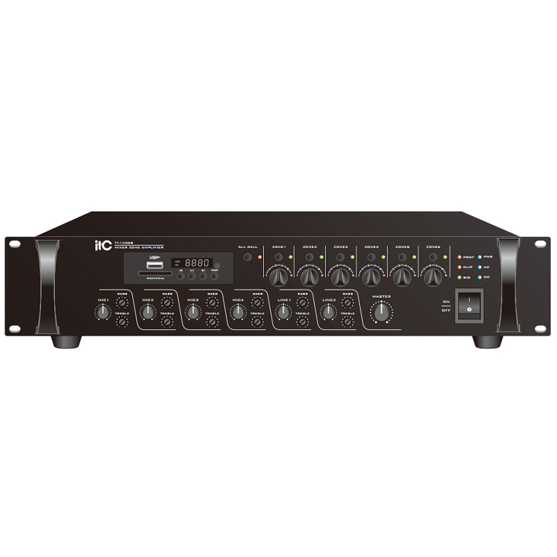Amply 6 vùng ITC TI-3506S, (350W, FM, MP3, Bluetooth)