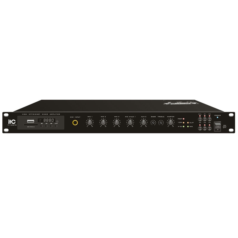 Amply 5 vùng ITC TI-350DTB, 350W, Bluetooth, MP3