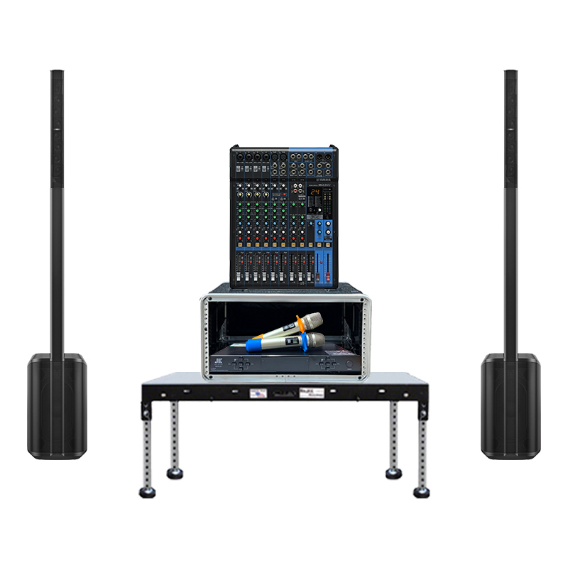 Dàn âm thanh sân khấu biểu diễn Column Array SK13 (Bose L1 Pro 8, Yamaha MG12XU, JKAudio B5 Plus, Tủ Rack ABS 4U)