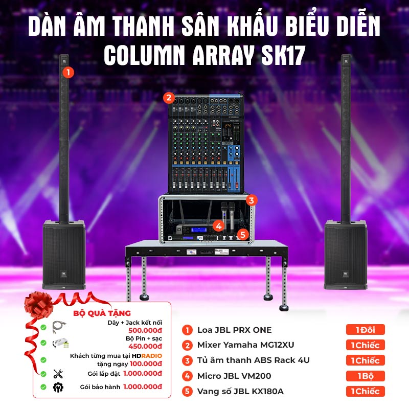 Dàn âm thanh sân khấu biểu diễn Column Array SK17