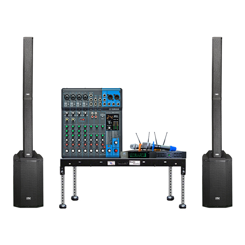 Dàn âm thanh sân khấu biểu diễn Column Array SK26(Soundking Artos 1000, Yamaha MG10XU, JKaudio B3 Plus)