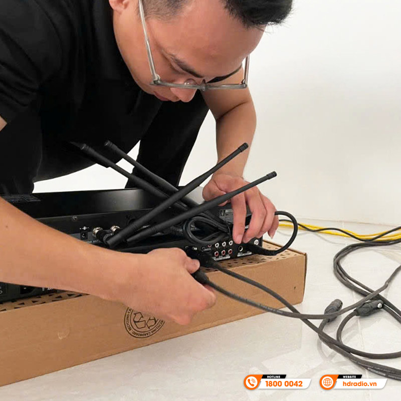 Dàn âm thanh hội trường sân khấu, thông báo SKTT01 (JBL IRX 112BT, TOA SC630M, A2060H, DM1100, EM380AS, JKaudio X6000 Plus, B3 Pro)-7