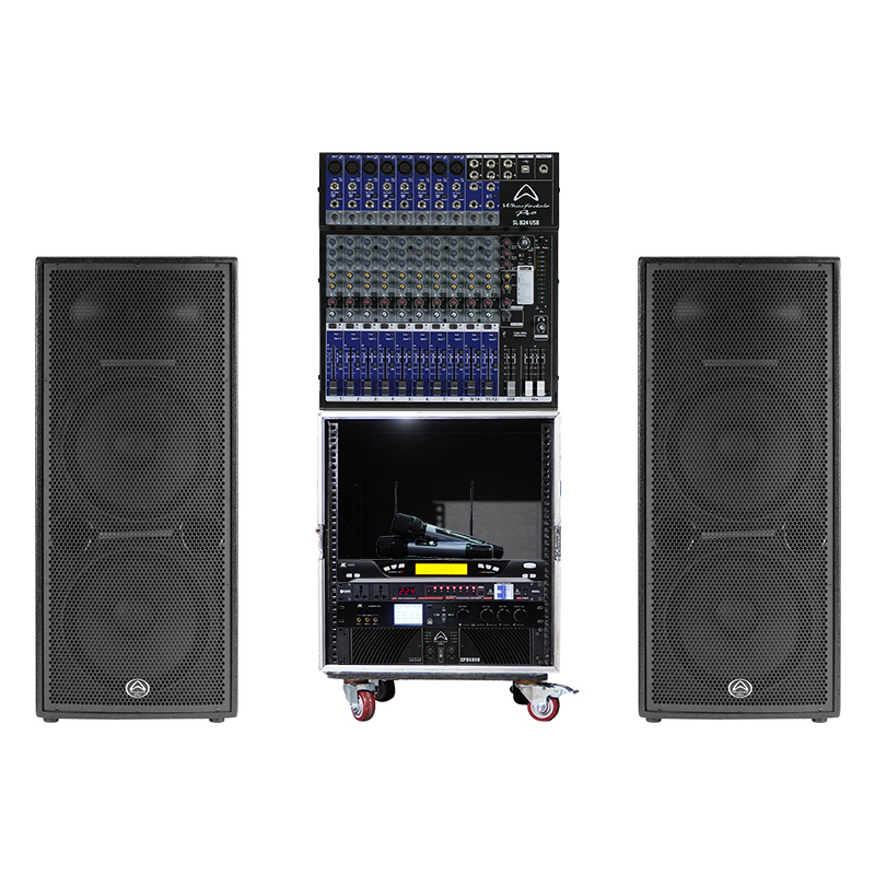 Dàn âm thanh sân khấu hội trường SKHT03 (Wharfedale Delta 215, Wharfedale CPD4800, Wharfedale SL824USB, JKaudio X9000 Pro, JKAudio K800, KIWI S803A,Tủ Rack 10U )