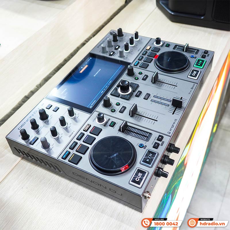 Bàn DJ Denon Prime Go+ (plus) pin 5h, USB độc lập, Engine DJ, Serato, Virtual DJ, Wifi, 3.68kg, Mới-2
