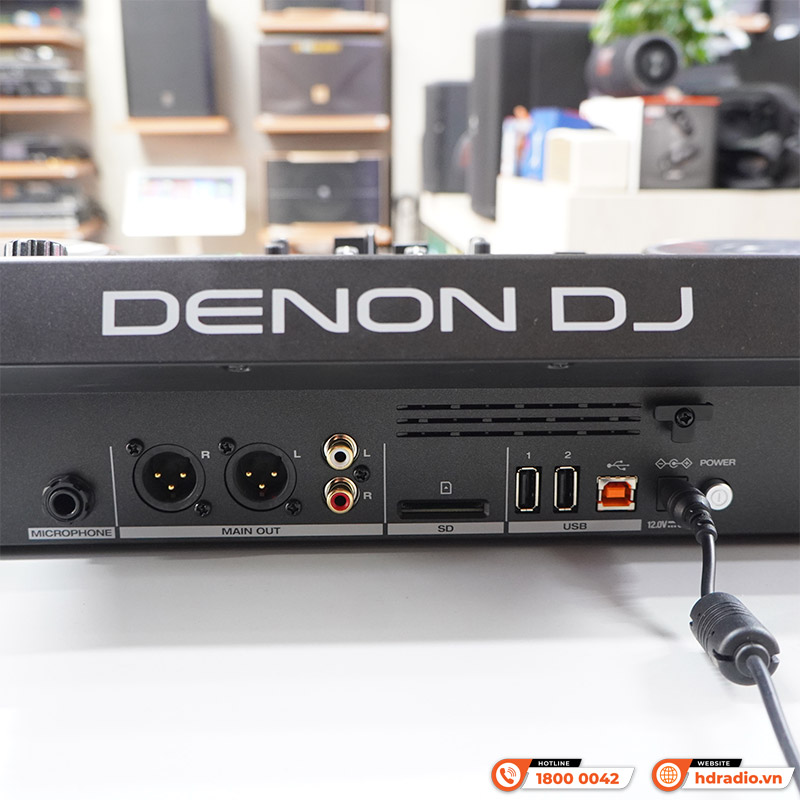 Bàn DJ Denon SC Live 2, có loa, USB độc lập, WiFi, 2 kênh, thẻ SD, Serato DJ, 4.6kg, Mới-8