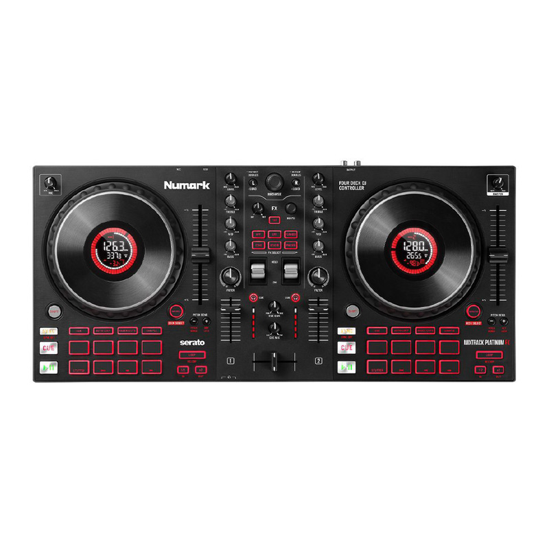 Bàn DJ Numark Mixtrack Platinum FX, 4 kênh, Serato DJ, Wifi, kết nối máy tính, 2.3kg, Mới-2