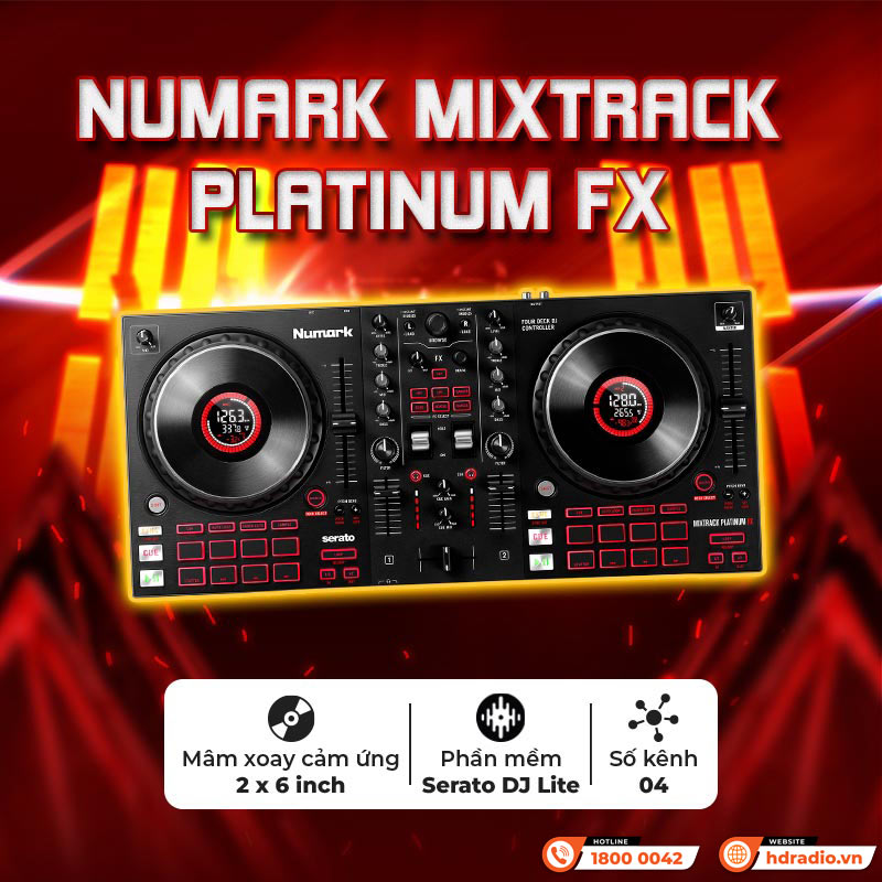 Tính năng của Bàn DJ Numark Mixtrack Platinum FX