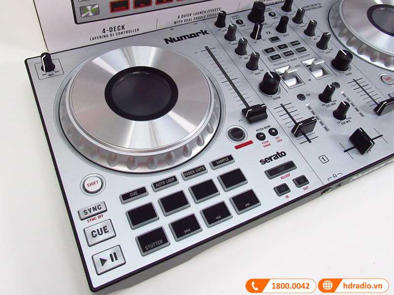 hệ thống mix nhạc 4 deck