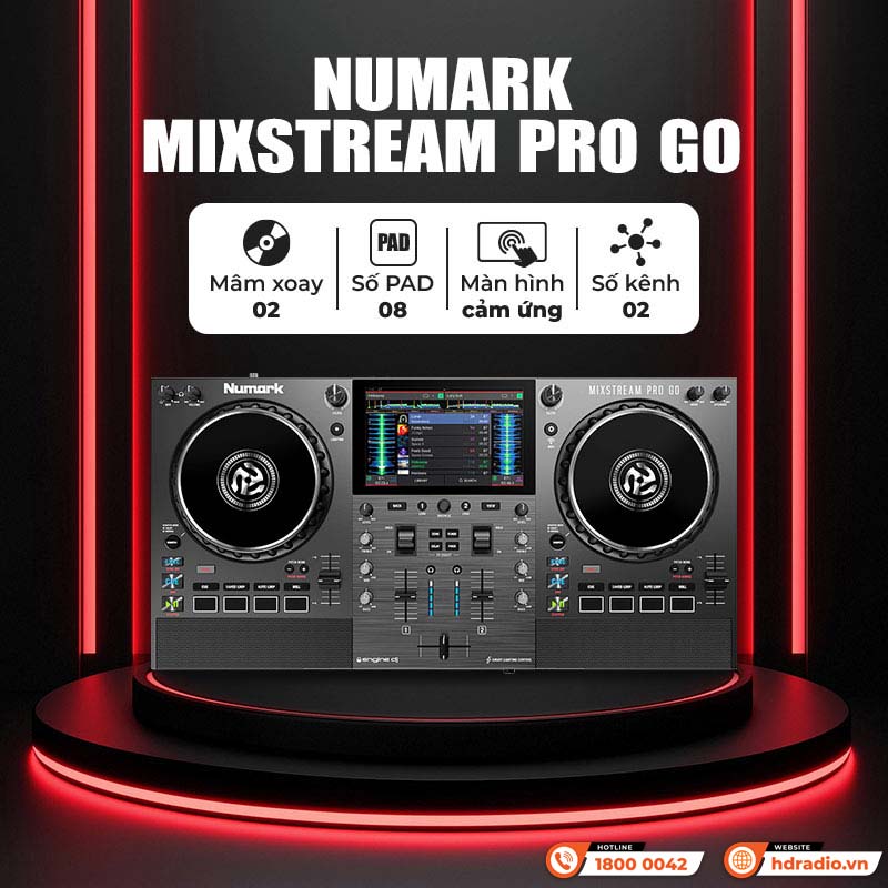 Bàn DJ Numark Mixstream Pro Go