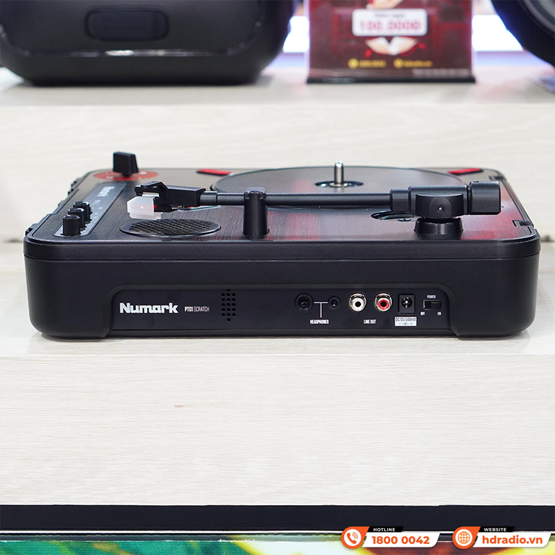 Bàn DJ Numark PT01 Scratch, đọc đĩa than, có pin, mới-6