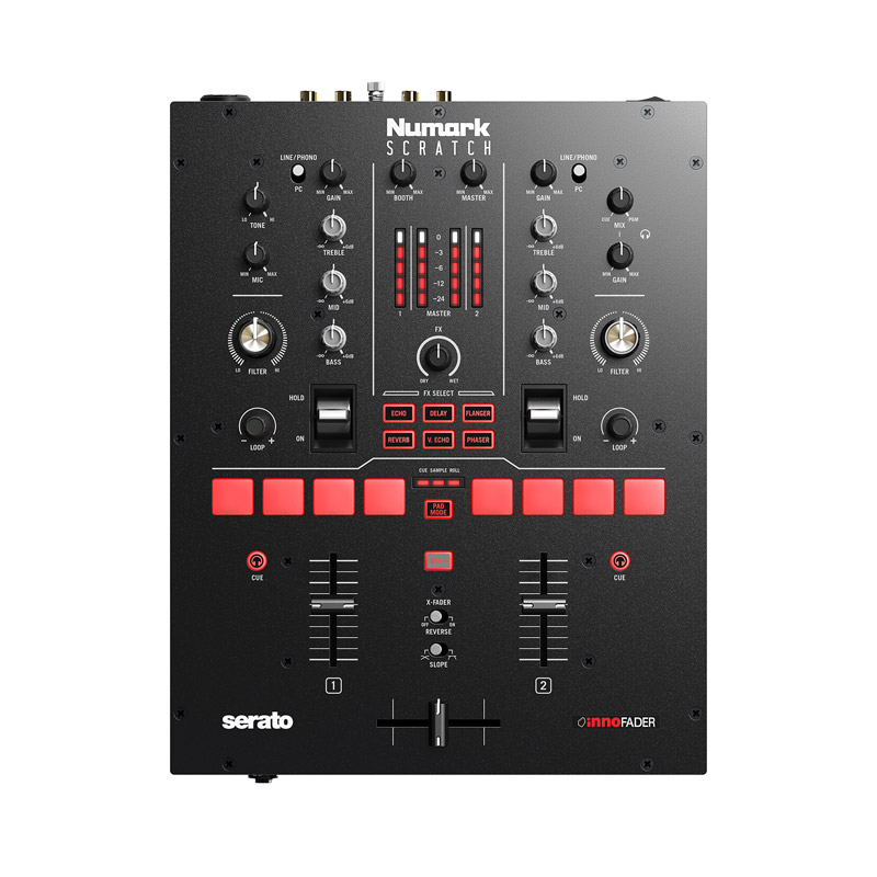 Bàn DJ Numark Scratch, 2 kênh, Serato DJ Pro, Serato DVS, XRL, RCA