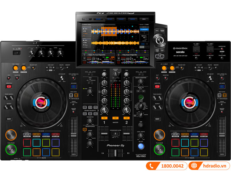 Bàn DJ Pioneer XDJ-RX3, Rekordbox, Serato DJ, USB độc lập, màn cảm ứng-1