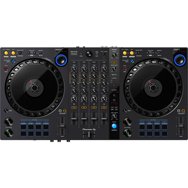 Bàn Dj Pioneer DDJ-FLX6-GT - Kết nối máy tính, Rekordbox, Serato Dj, 4 kênh, 3.8kg, Mới