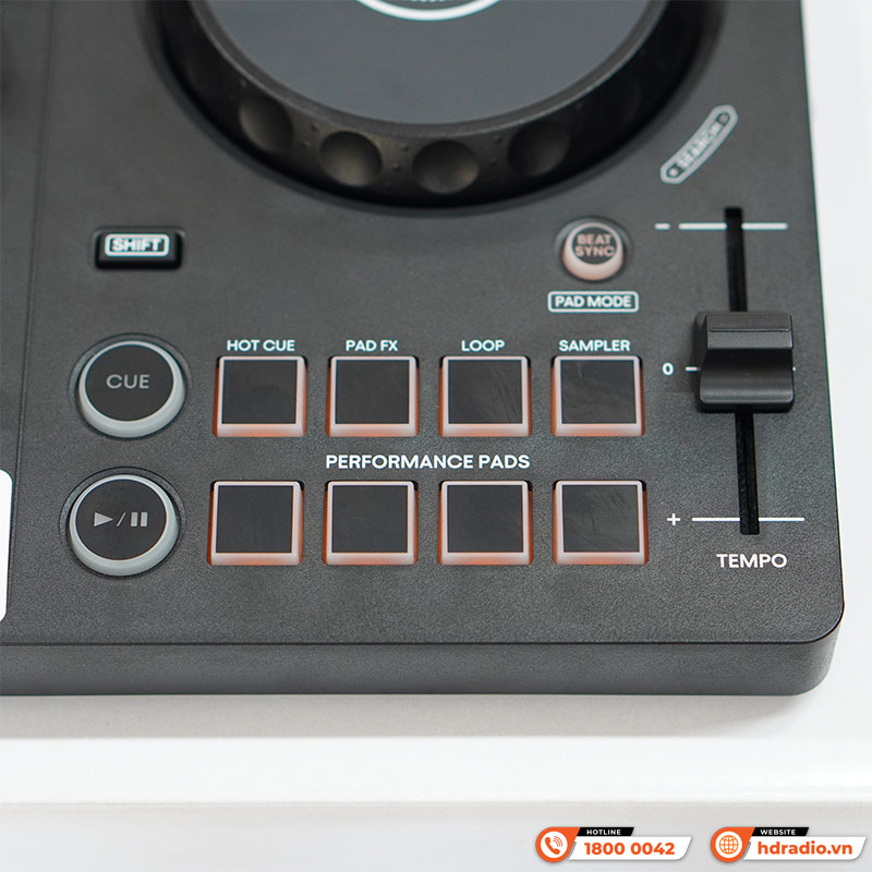 Bàn DJ AlphaTheta DDJ-FLX2, 2 Kênh, Kết Nối Điện Thoại, Máy Tính, Bluetooth, Trọng Lượng Chỉ 1.2kg-7