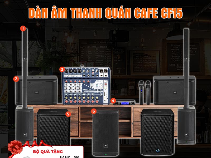 Dàn âm thanh quán Cafe CF15