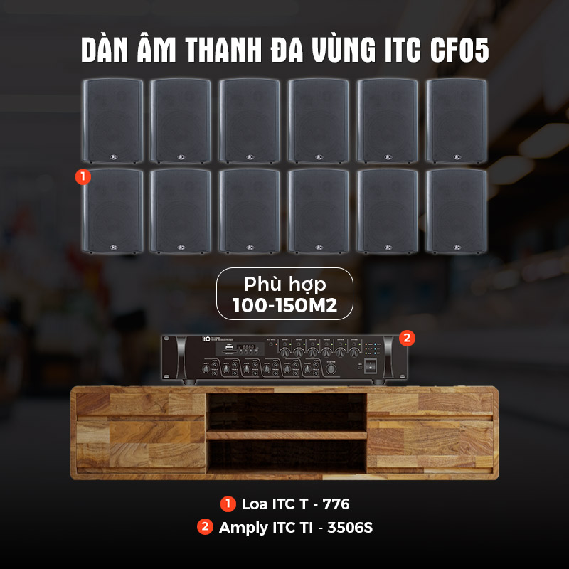 Dàn âm thanh đa vùng ITC CF05