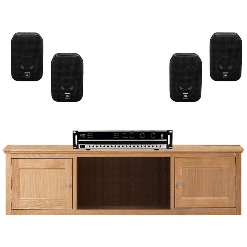 Dàn âm thanh quán Cafe giá rẻ JBL CF01 (JBL Control 1 Pro, Kiwi PD8000)