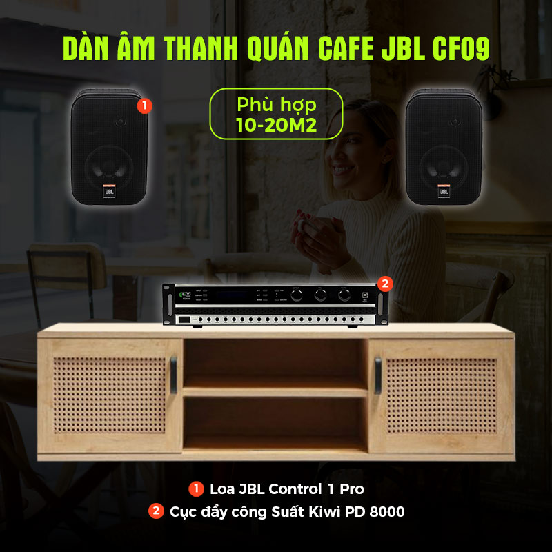 Dàn âm thanh quán Cafe JBL CF09