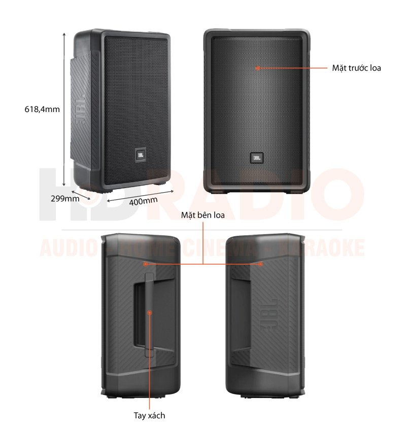 Chú thích loa JBL IRX112BT
