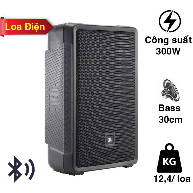 Loa JBL IRX 112BT Chính Hãng, Tích Hợp Mixer, Công suất 300W, Bluetooth, Bass Boost, AFS, Music Ducking (Liền công suất)