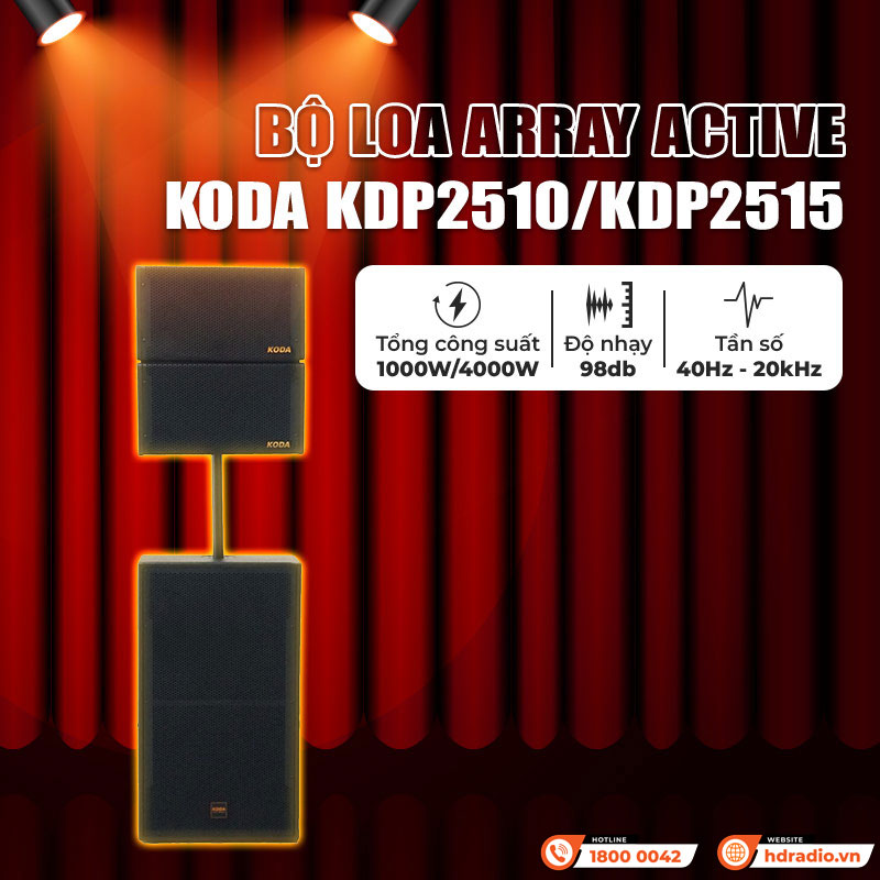 Bộ loa Array active Koda KDP2510/KDP2515